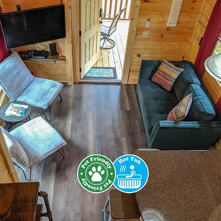 Ani Cabin Tiny Home Bordered By National Forest Chattanooga Exterior photo