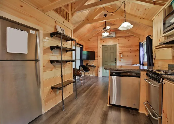 Ani Cabin Tiny Home Bordered By National Forest